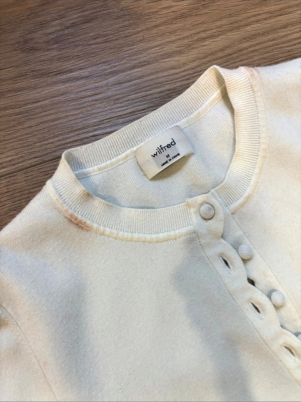 Wilfred Shelly Cardigan Cream aritzia - Picture 2 of 3